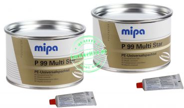 2x MIPA P99 Multi-Spachtel, inkl. Härter, 1kg Dose