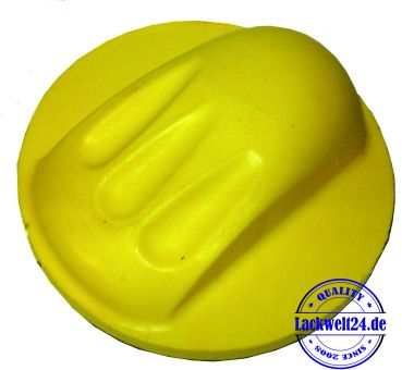 Schleifklotz Flach (gelb) für Klett-Schleifscheiben, d=150mm, Handschleifklotz