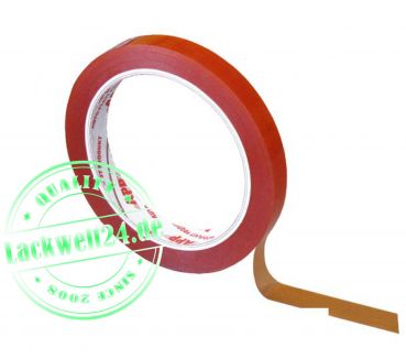 Zierlinienband, wahlweise 4mm / 6mm / 9mm Breit, rot, 66 Meter Rolle