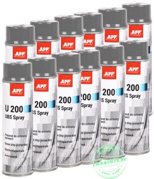 12x Steinschlagschutz U200, grau, überlackierbar, je 500ml Spraydose