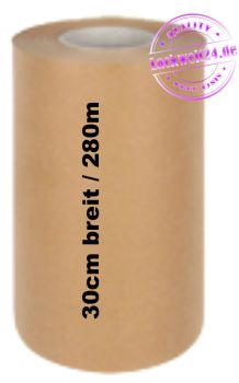 Abdeckpapier, 30cm breit, braun, 280 Meter Rolle, XL-Rolle