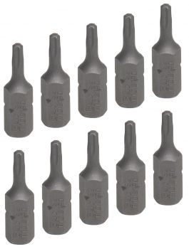 Bit - T-Profil (Torx) T10, (Aussensechskant 6,3mm), 10er Pack