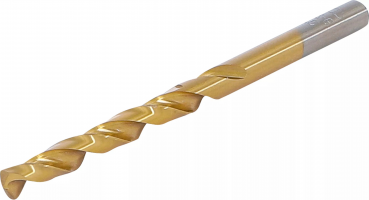 Spiralbohrer 6,5mm, titan-nitriert, HSS-G, Kreuzanschliff