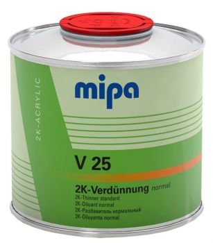 MIPA 2K-Verdünnung "V25", NORMAL, 0,5 Liter, für Basislacke & 2K-Lacke