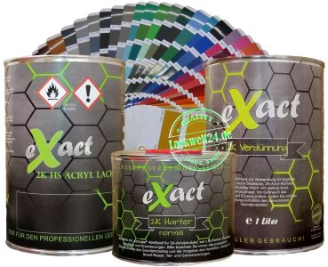 eXact 2K-HS-Acryl-Lack, Mercedes 6235 Heathgrün, glänzend, Menge & Sets wählbar