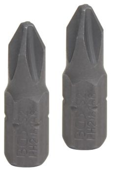 Kreuz-Bit PH2, 2er Pack (Antrieb: Aussensechskant 6,3mm)