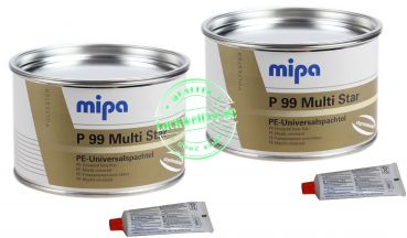 2x MIPA P99 Multi-Spachtel, inkl. Härter, 1kg Dose