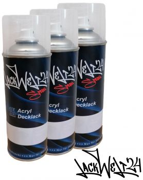 3x Acryl Lack RAL (1004) Goldgelb, 400ml Sprühdosen (3 Glanzstufen möglich), Lackwelt24