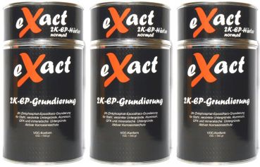 eXact 2K-Epoxid-Grundierung, inkl. Härter, hellgrau, 3x 1kg Set
