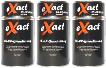 eXact 2K-Epoxid-Grundierung, inkl. Härter, hellgrau, 3x 1kg Set