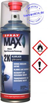 SprayMax 2K-Klarlack, glänzend, UV- & Lösemittelfest, 400ml Spraydose