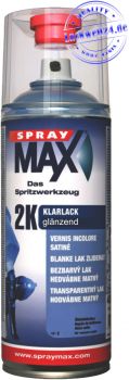 SprayMax 2K Klarlack, GLÄNZEND, UV- & Lösemittelfest, 400ml Sprühdose