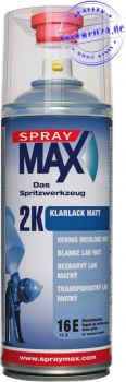 SprayMax 2K Klarlack, MATT, UV- & Lösemittelfest, 400ml Sprühdose