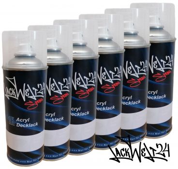 6x Acryl Lack RAL (4008) Signalviolett, 400ml Sprühdosen (3 Glanzstufen möglich), Lackwelt24