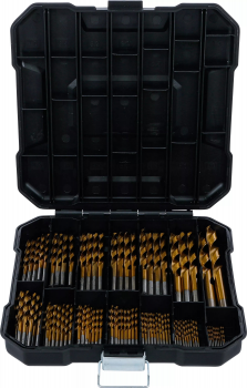 HSS-Spiralbohrer-Satz, 1,5 - 10 mm, 92-tlg. Set im Kunststoffkoffer