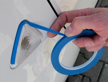 Preview: Konturenband, Trennband, Blau, 9mm breit, 33m Rolle