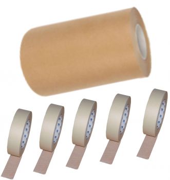 1 Rolle Abdeckpapier 20cm breit (300m lang) + 5x Abdeckband 36mm (50m lang)