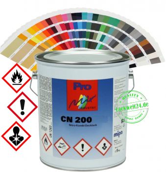 Mipa 1K Nitro Kombi Lack, Landmaschinen Wunschfarbton, SEIDENMATT, 5kg Dose