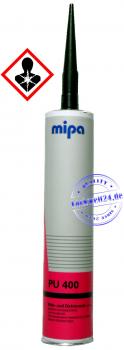 MIPA PU Dicht- und Klebmasse PU-400, SCHWARZ, Kartusche, 310ml, überlackierbar