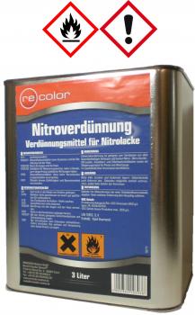 Nitroverdünnung, 3 Liter Dose, zum Reinigen & für Nitrolacke