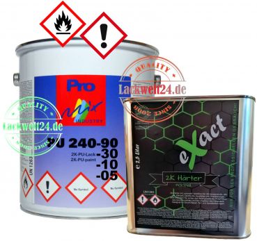 MIPA/eXact 2K-Acryl-Lack Set, Iveco (nach Farbauswahl), 5kg Lack + 2,5 Liter Härter, (4 Glanzstufen wählbar)