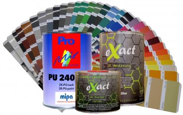 MIPA 2K Landmaschinen Lack, (0236) Poettinger Rot, (verschiedene Sets und Glanzstufen wählbar)