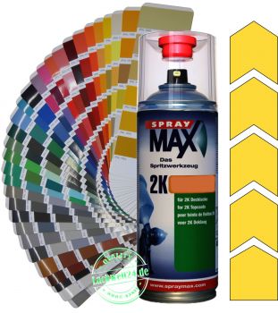 2K-Acryl-Lackspray RAL 1018 Zinkgelb, 4 Glanzstufen wählbar, 400ml Sprühdose