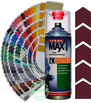 2K-Acryl-Lackspray RAL 3005 Weinrot, 4 Glanzstufen wählbar, 400ml Sprühdose