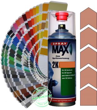 2K-Acryl-Lackspray RAL 3011 Braunrot, 4 Glanzstufen wählbar, 400ml Sprühdose