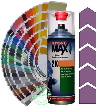 2K-Acryl-Lackspray RAL 4001 Rotlila, 4 Glanzstufen wählbar, 400ml Sprühdose