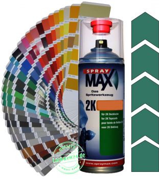 2K-Acryl-Lackspray RAL 6000 Patinagrün, 4 Glanzstufen wählbar, 400ml Sprühdose