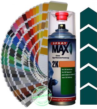 2K-Acryl-Lackspray RAL 6004 Blaugrün, 4 Glanzstufen wählbar, 400ml Sprühdose