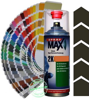 2K-Acryl-Lackspray RAL 6008 Braungrün, 4 Glanzstufen wählbar, 400ml Sprühdose