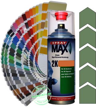 2K-Acryl-Lackspray RAL 6011 Resedagrün, 4 Glanzstufen wählbar, 400ml Sprühdose