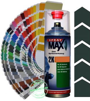 2K-Acryl-Lackspray RAL 6012 Schwarzgrün, 4 Glanzstufen wählbar, 400ml Sprühdose