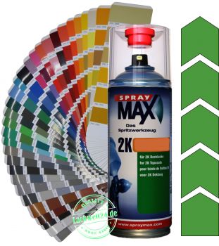 2K-Acryl-Lackspray RAL 6018 Gelbgrün, 4 Glanzstufen wählbar, 400ml Sprühdose