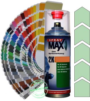 2K-Acryl-Lackspray RAL 6019 Weissgrün, 4 Glanzstufen wählbar, 400ml Sprühdose