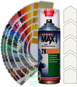 2K-Acryl-Lackspray RAL 9010 Reinweiss, 4 Glanzstufen wählbar, 400ml Sprühdose