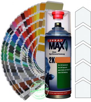 2K-Acryl-Lackspray RAL 9016 Verkehrsweiss, 4 Glanzstufen wählbar, 400ml Sprühdose