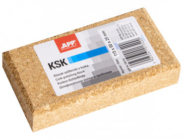 Schleifklotz Kork, 115x60x25mm, für Trocken- und Nass-Schleifpapier