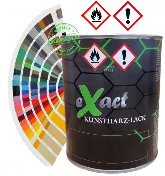 eXact 1K Kunstharz Lack, RAL 5009 Azurblau, in 2 Glanzstufen wählbar
