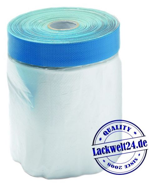 UV-Abdeckfolie, Masker, Kantenabdeckfolie, mit Gewebeklebeband, 55cm x 20m Rolle (#RP)