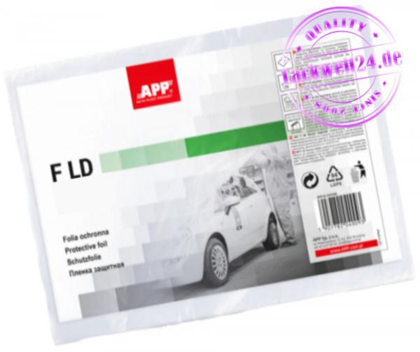 Abdeckfolie, Abdeckplane, Lackierfolie, 4x6 Meter / 24m², transparent, Malerfolie