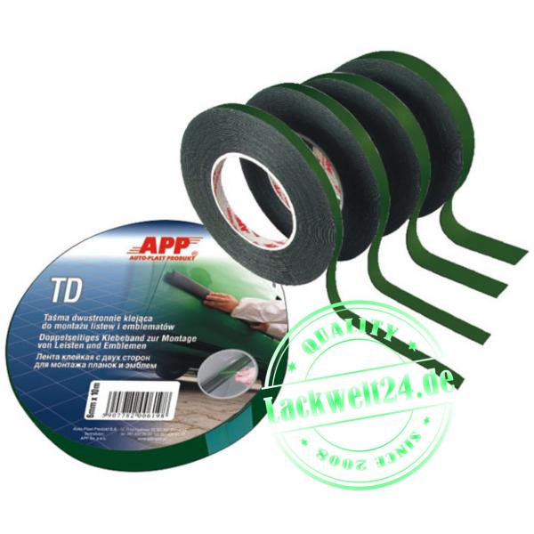 Zierleistenklebeband, Schaumklebeband, 9mm Breit, Blau, 10 Meter Rolle