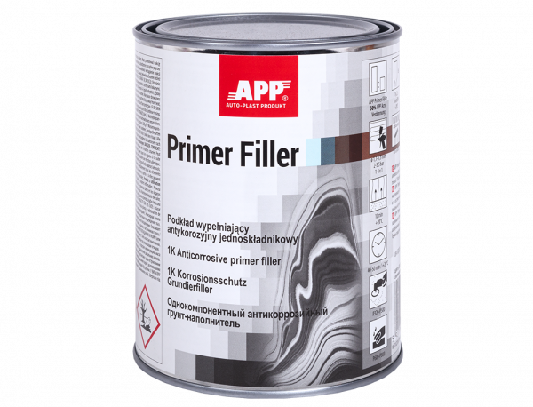 APP 1K Primer Filler, Füllgrundierung, Grau, 1 Liter
