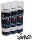 3x Acryl Lack RAL (9005) Tiefschwarz, 400ml Sprühdosen (3 Glanzstufen möglich), Lackwelt24
