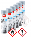 6 Dosen APP Rally Haftgrund Spray, grau, je 600ml XL Dose
