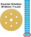 100x (Excenter)Schleifscheibe, P2000 (Korn 2000), 6/7 Loch, klett