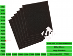 Schleifpapier P400 (Korn 400), wasserfest, Nass-Schleifpapier, 230x280mm