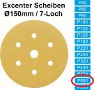 100x (Excenter)Schleifscheibe, P600 (Korn 600), 6/7 Loch, klett (Auslaufartikel)